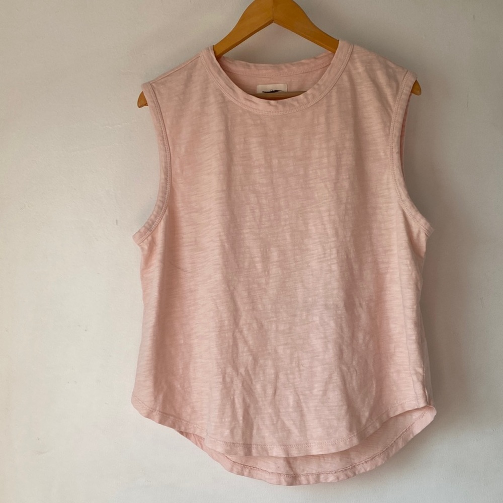 Lou & Grey L Softserve Slub Shirttail Tank Top